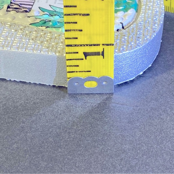 COPY - Price Drop! Capelli New York Flip Flop Comfort Sole Silver Glitter Ladie… - Picture 4 of 13